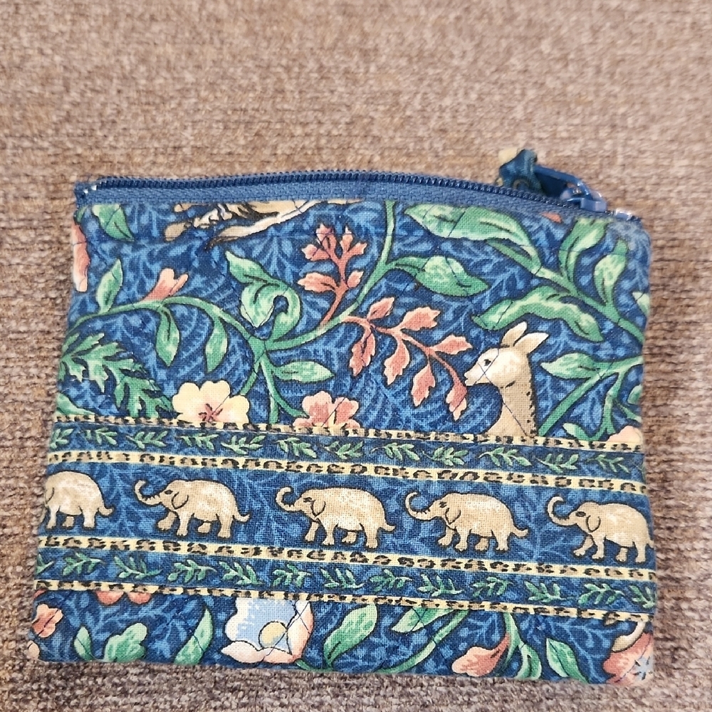Vera Bradley Striped Floral Pouch - Picture 5 of 5
